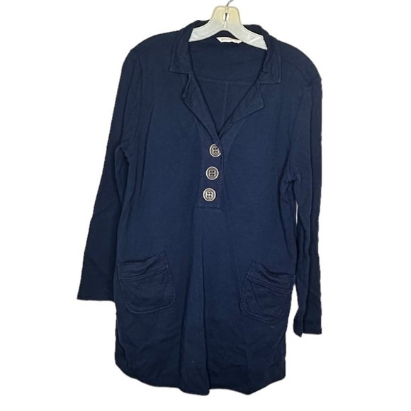 Soft Surroundings Navy Dress With Pockets - Picture 1 of 6